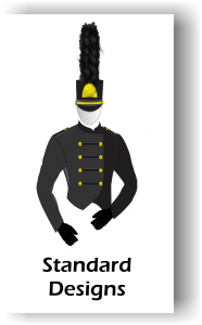 standard marching band uniform designs icon