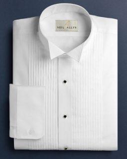 Boys Tuxedo Shirt -White-901B-02