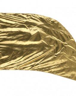 Arced Lava Lame Flag – Gold