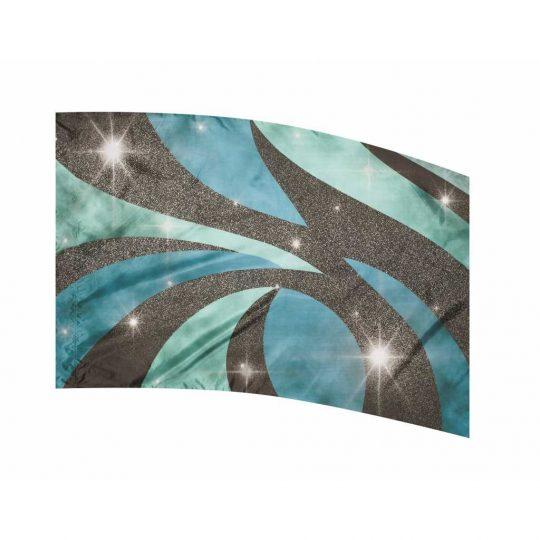 Aurora color guard flag - turquoise