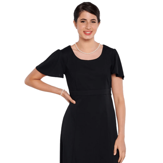 Christina- Scoop Neckline Dress