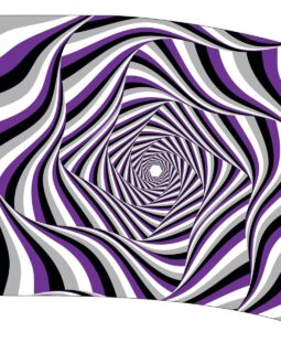 Purple Geometric Flag